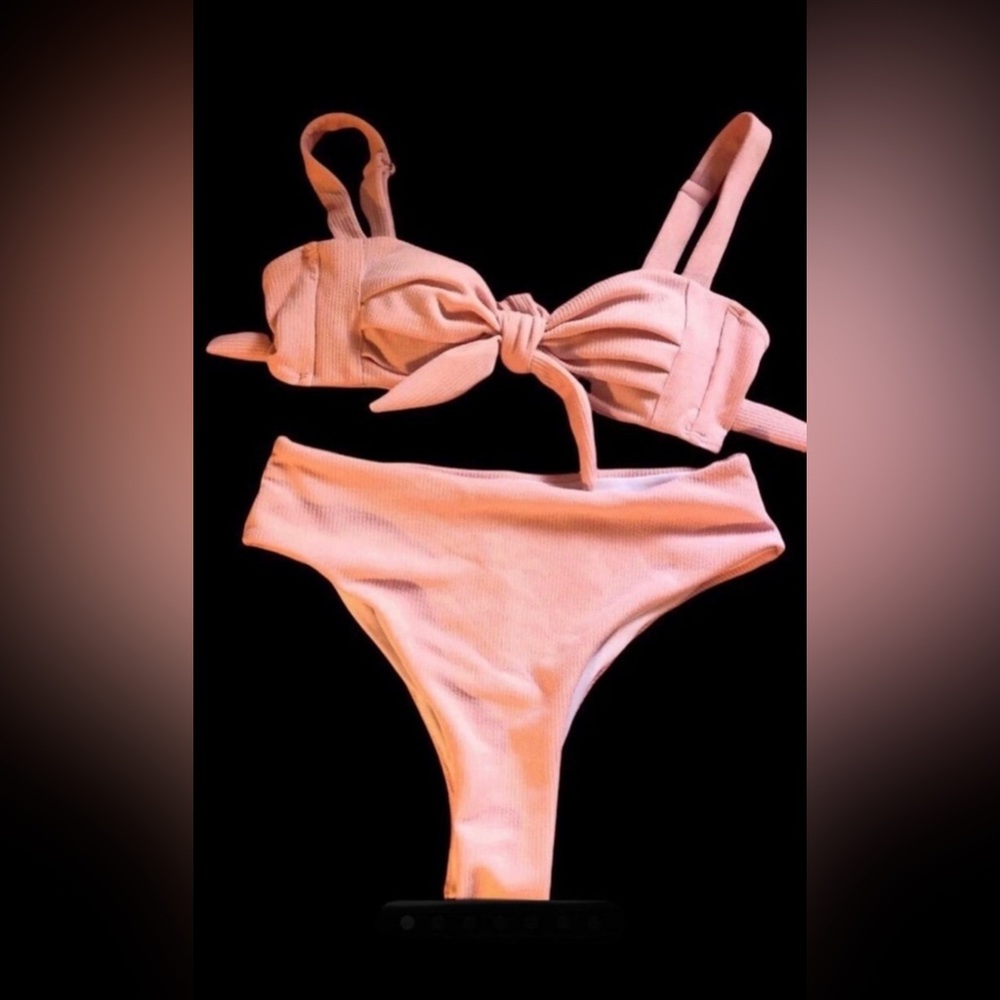 Sizaful High Leg Apricot Fashion Bikini